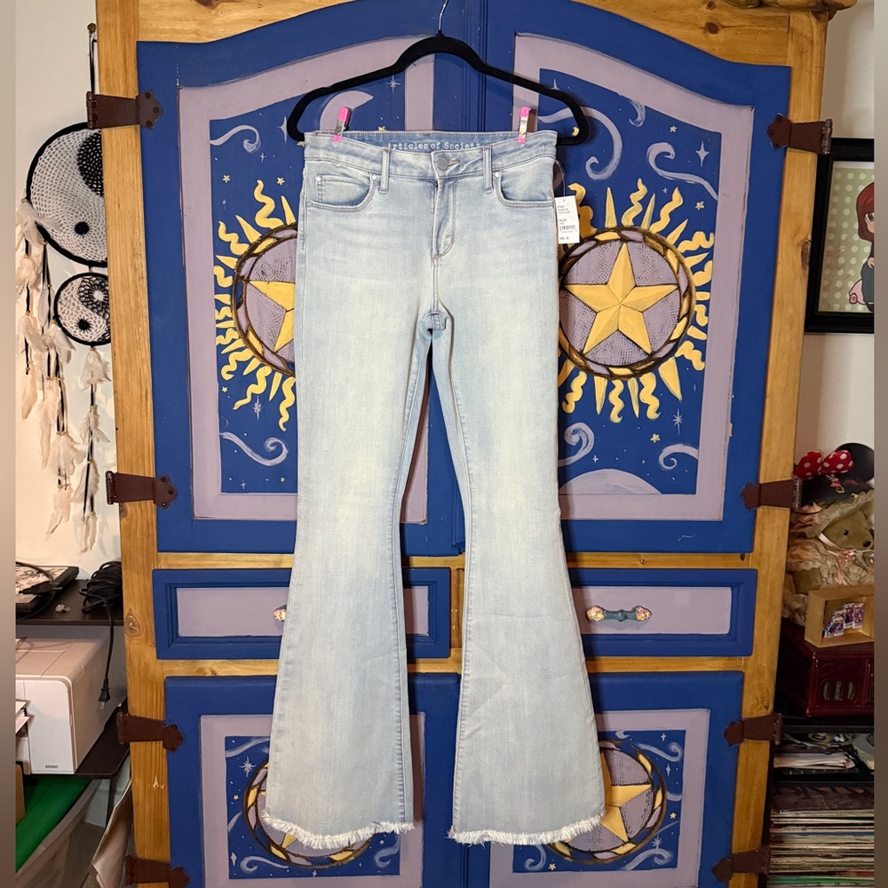 Articles Of Society Light Blue Flare Jeans